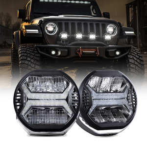 E-mark 42W <strong>12V</strong> 24V Wind Tunnel Heavy Duty Driving Lamp 5.75&quot; Round <strong>LED</strong> Headlamp for Pickup SUV ATV UTV 4x4 Replacement Spotlight - Product Image 5