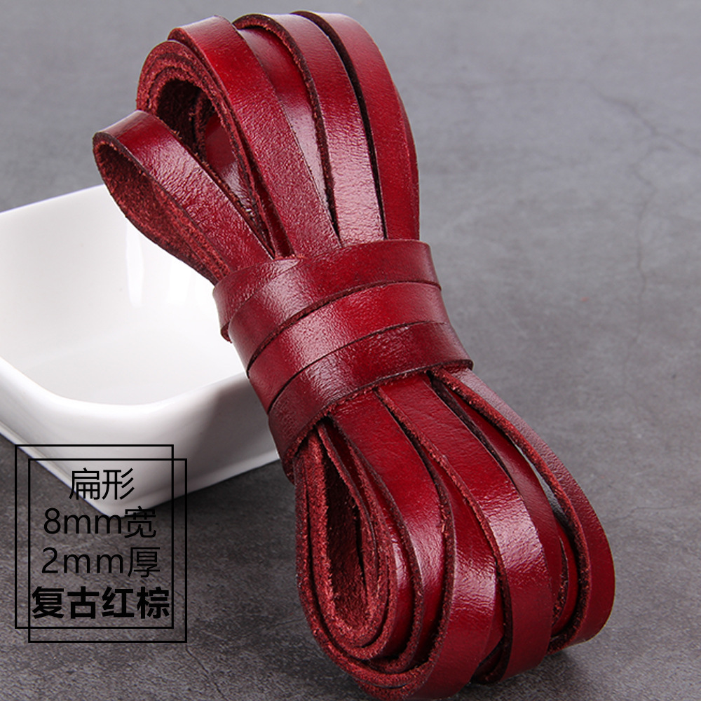 Flat shape, 8mm wide and 2mm thick