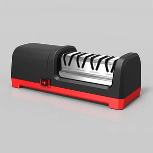 เครื่องเหลาไฟฟ้า odm/oem พร้อมเม็ดเพชรและตัวนำมุมมีดแบบขอบตรง15องศาและมีดหยัก4ขั้นตอน - Product Image 1