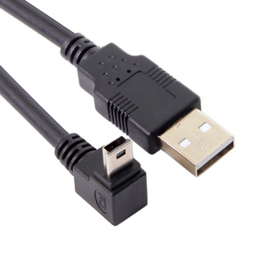 สาย USB USB2.0ตัวผู้ไปยัง mini USB สายชาร์จและซิงค์ข้อมูล90องศาสำหรับกล้องติดรถยนต์ GPS Canon - Product Image 1