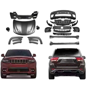 Yeni varış komple set tamponlar vücut kiti için Jeep Grand Cherokee 2017-2021 SRT modeli için tamir. - Product Image 4