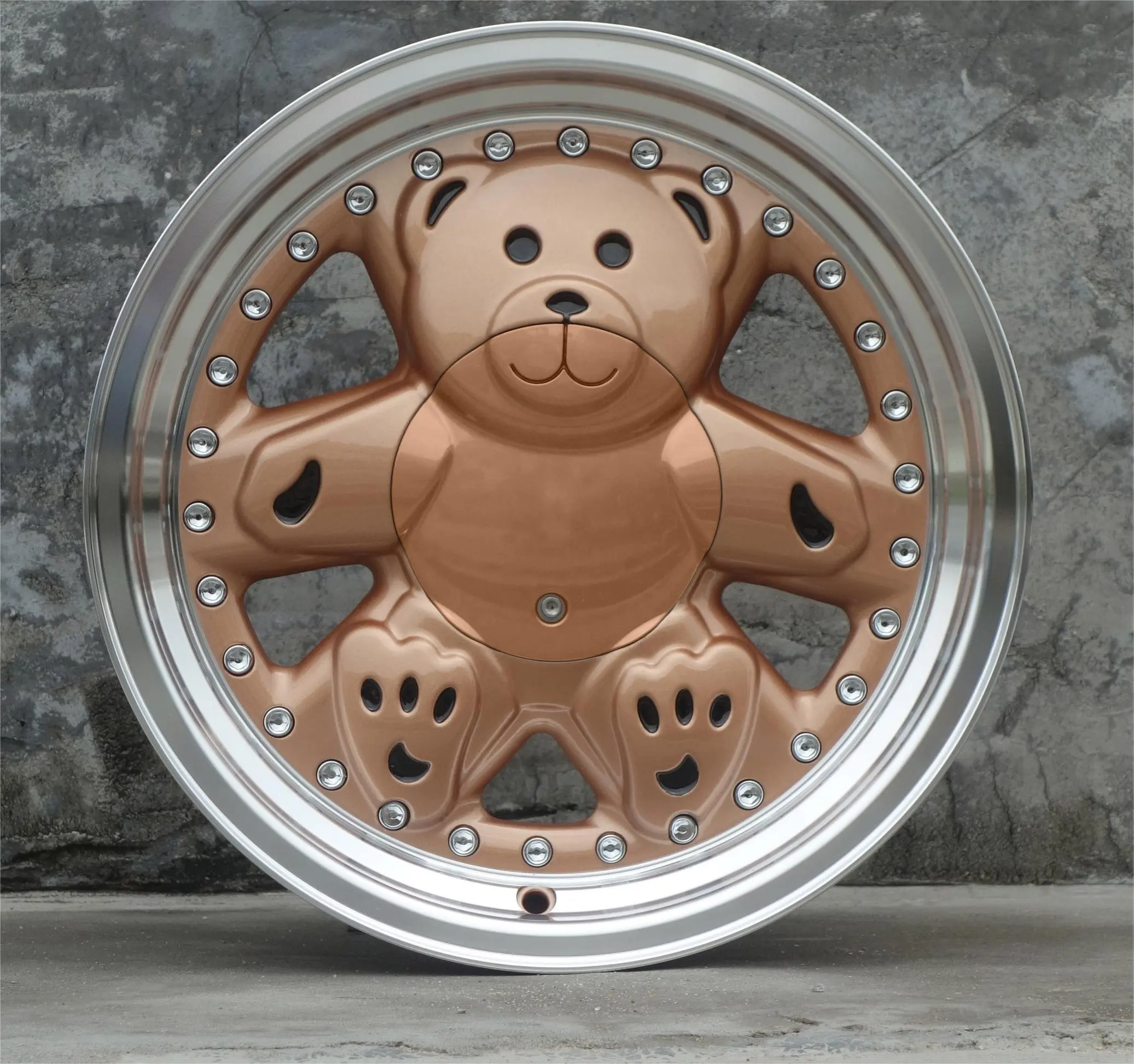 Jantes de moulage Jiangzao de toutes sortes de couleurs, jantes mignonnes en forme d'ours en peluche, 14, 15, 16 pouces, roues en alliage d'aluminium pour voiture