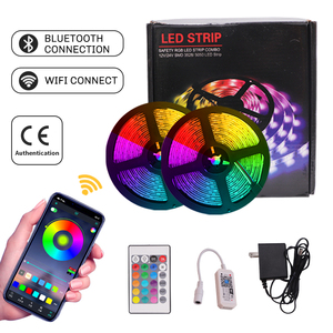ไฟแถบ LED RGB อัจฉริยะ SMD5050 5ม. พร้อมแอป/ ไวไฟควบคุม5ม. 10ม. 15ม. สำหรับตกแต่ง - Product Image 1