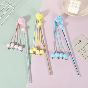 Thiết kế mới cổ điển sang trọng cổ tích dính mèo đồ chơi Đào tạo đôi mắt to gắn chuông tương tác nhàm chán Buster trêu ghẹo cho thú cưng - Product Image 2