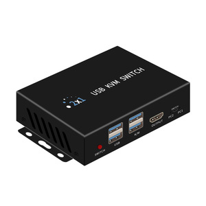 Conmutador HDMI KVM Monitor dual, conmutador KVM 4K 8K 2 puertos 2 monitores 2 conmutador KVM de ordenador HDCP 2,2, interruptor de botón Conmutación de teclas de acceso rápido - Product Image 3