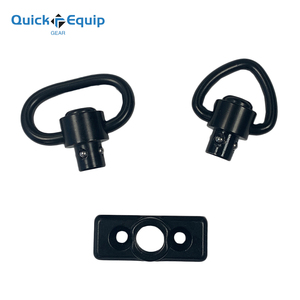 アダプターベース付きリリーススチールヘビーデューティー1.25 "QDプッシュボタンスリングスイベル - Product Image 2