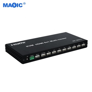 Audio Video Equipment RS232 IR Remote Seamless 4K 30HZ 8 Port <strong>HDMI</strong> KVM <strong>Multi</strong> Viewer 8x1 Switch <strong>HDMI</strong> Multiviewer