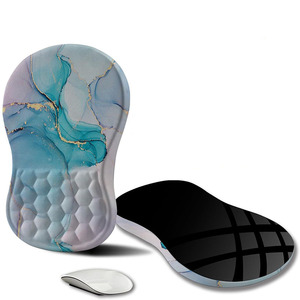 Tappetino da polso ergonomico con Design rotondo personalizzato Memory Foam tappetino da scrivania in Gel cartone animato mano Computer Mouse Pad per gioco/ufficio/uso domestico - Product Image 5