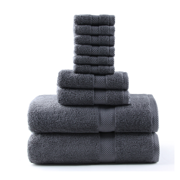 Premium soft organic 100%cotton shower or bath towel set for bathroom use