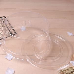 Wholesale 10&quot; Inch <strong>PET</strong> clear Food Plastic Container Birthday Wedding Cake Packaging <strong>Box</strong> - Product Image 5