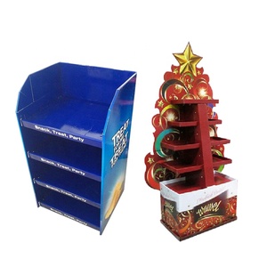 Espositore Pop-Up di natale in cartone ondulato per vetrina regalo al dettaglio negozio di dolci per festa espositore - Product Image 1