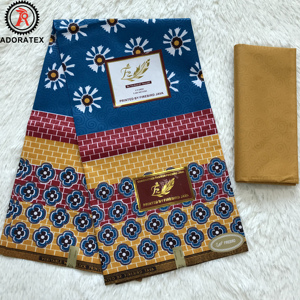 Hot Sale Neues Design Java Style Geprägter afrikanischer Wachs druck Polyester Stoff 4 2 Yards für Kleidung Kleid - Product Image 5