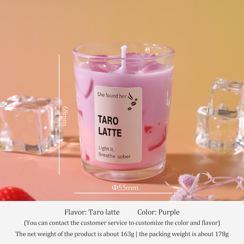 Latte Taro Rose - Petit