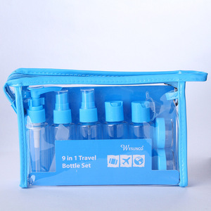 彩色塑料旅行瓶套装瓶化妆品化妆品液体面霜容器 - Product Image 3