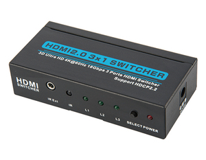 Características de color profundo y 3D 4K para conmutador HDMI 3 entradas 1 salida con control remoto IR 3 puertos para conmutador HDMI 3X1 - Product Image 2