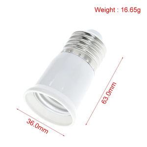 E27 to E27 Extension Socket Base <strong>CLF</strong> LED <strong>Light</strong> Bulb Lamp Adapter Socket Converter
