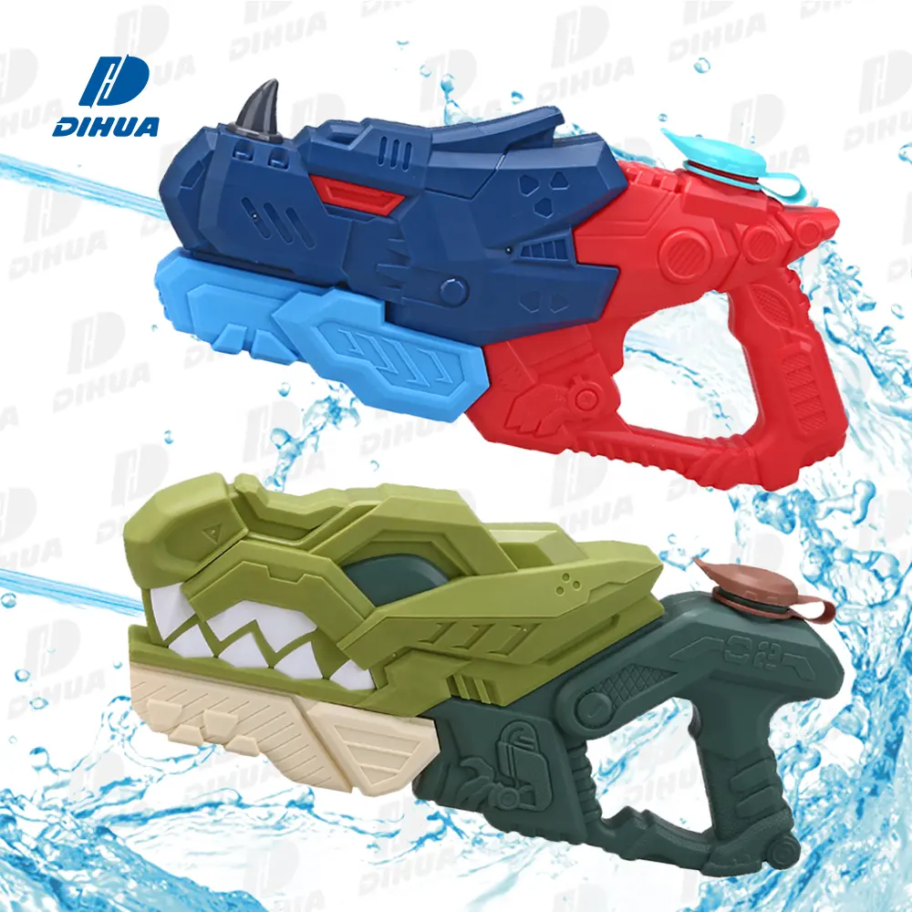 Cheap Dinosaur Water Gun Plastic Toy Kids Shooting Battle Water Gun com Ultra Large Capacity Children Summer Toy Water Game