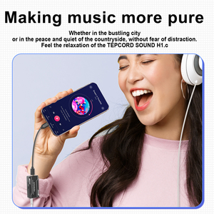 H1 Portable Audio <strong>Decoder</strong> Amplifier Multi Device Compatibility HIFI Sound Quality <strong>Decoder</strong> for Phone <strong>Computer</strong>