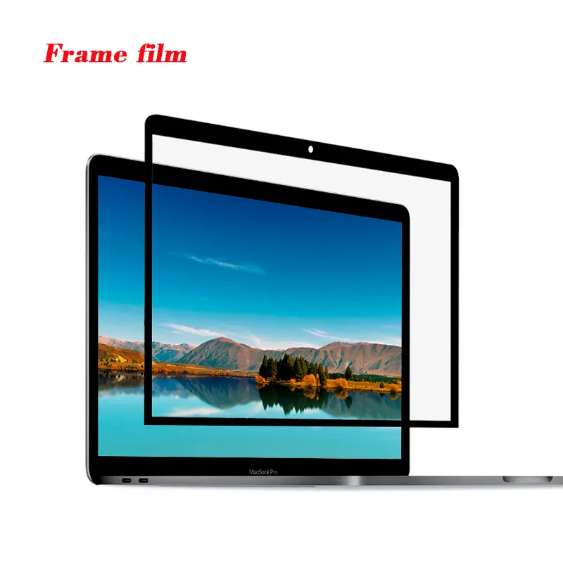Защита экрана с рамкой для MacBook Air 13, 15 дюймов, 2020, Retina Pro 15, защита от царапин для Apple MacBook Pro, защитная пленка для ноутбука