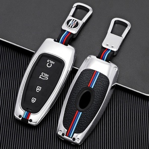ปลอกหุ้มกุญแจรถรีโมทอัจฉริยะ4ปุ่มทำจากซิงค์อัลลอยสำหรับ HYUNDAI Veloster N Encino ที่ใส่ใน2020 - Product Image 1