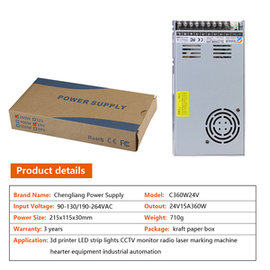 12ボルト400VDCから220VAC調整ACDC調整マイクロ波コンバーター24Vスイッチングモード電源Pc、Dali for Led - Product Image 6