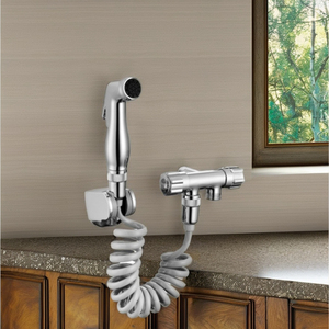 Handheld Shattaf <strong>Bidet</strong> Sprayer with Modern Telephone Line Design Comfortable Mobile Toilet <strong>Bidet</strong> Nozzle for Bathroom <strong>Use</strong> - Product Image 2