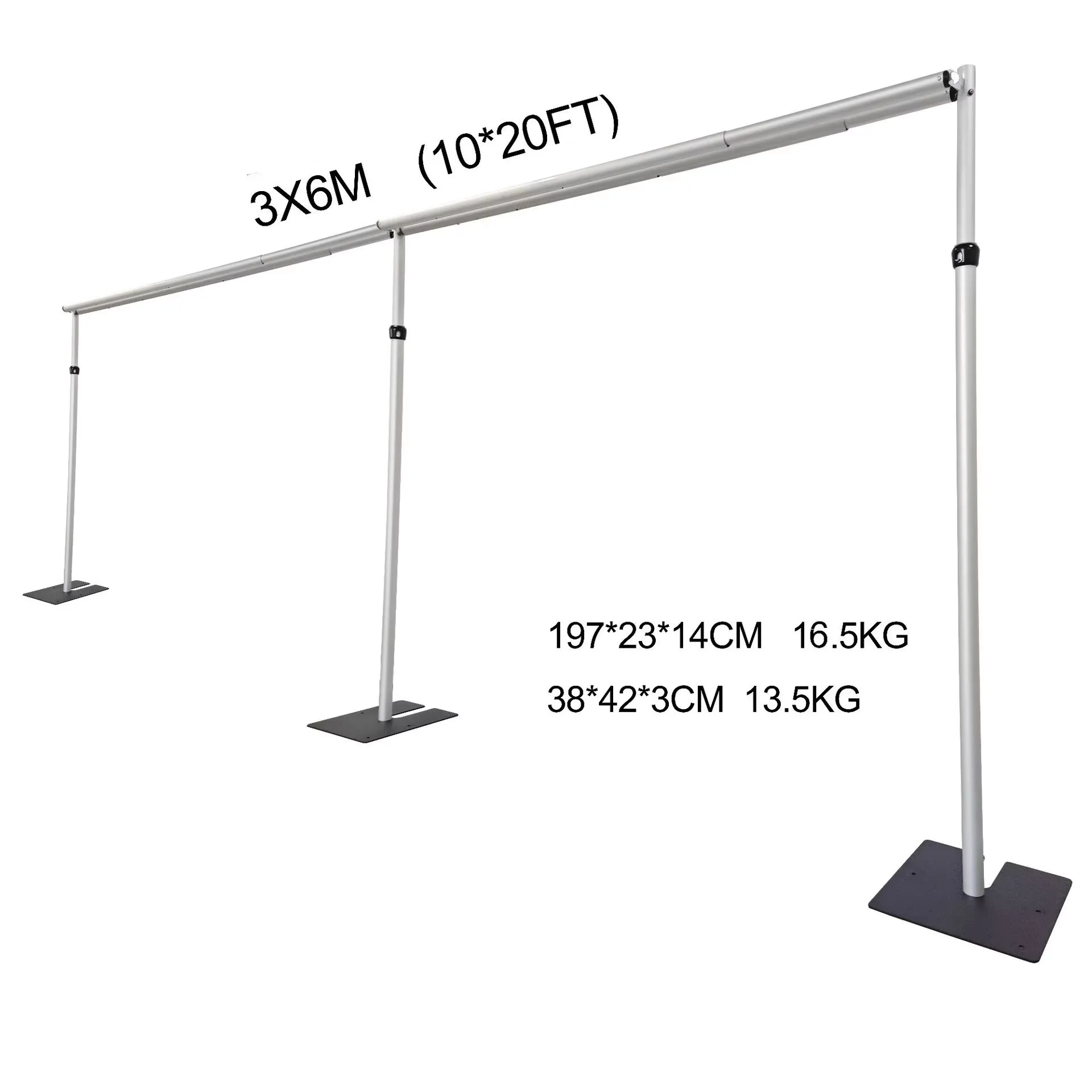 Double couche 3x6m - alliage d'aluminium