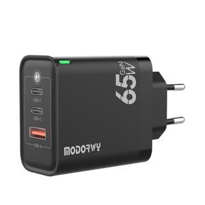 Fabrik preis Gan Fast Wall Charger Adapter mit mehreren 3 Anschlüssen EU-Stecker 65W Ausgangs leistung für Smartwatches und Tablet-Computer - Product Image 4