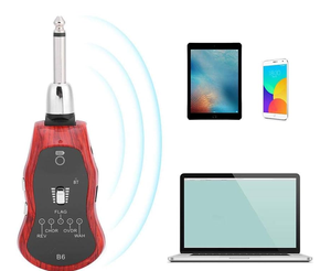 B6 Sistema de guitarra inalámbrico Transceptor Efectos Transmisor de guitarra individual para guitarras eléctricas