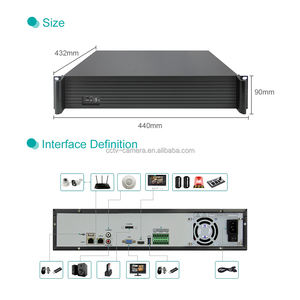 Rack Mount <strong>Linux</strong> <strong>Embedded</strong> OS P2P H.265+ 8TB HDD 9 SATA Slot 64CH CCTV <strong>System</strong> AI 4K 8MP IP 64 Channel Alarm Raid NVR - Product Image 5