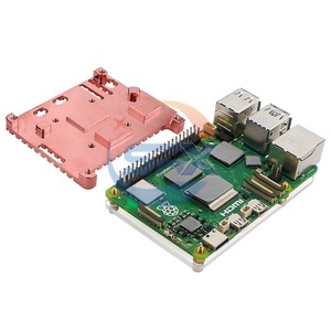 Himbeer Pi5 Generation 4B Reines Kupfer Kühlkörper gehäuse Himbeer Pi5 Kühlkörper Senden Sie das Thermoklebstoff-Installation werkzeug - Product Image 2
