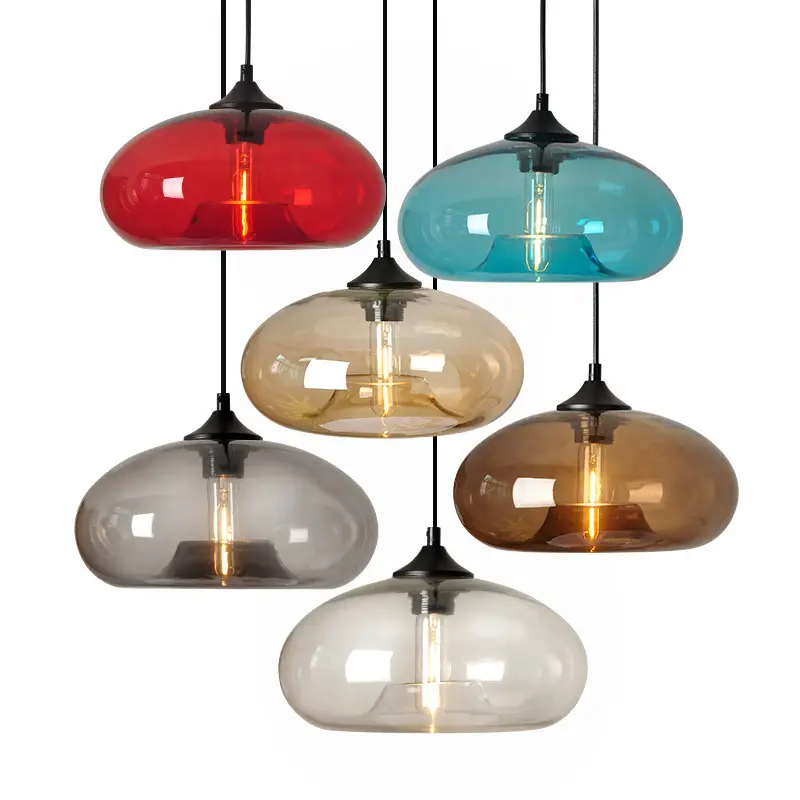 Großhandel nordisch modern Loft Pendelleuchte Glas LED dekorativer Kronleuchter Indoor einfaches hängendes Licht Lampe für Wohnzimmer