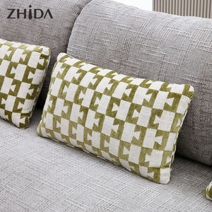 Zhida-Ensemble de canapé italien en velours gris de haute qualité, canapé 3 places de luxe design, ensemble de meubles de salon modernes dorés, ensemble de canapés 3 2 1 - Product Image 3