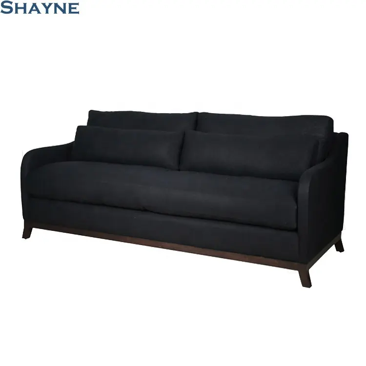 300000 SKU ODM Shayne de lujo de alta-Personalizar antiguo tela de lino muebles en China sentado habitación sofá 3 2 asientos