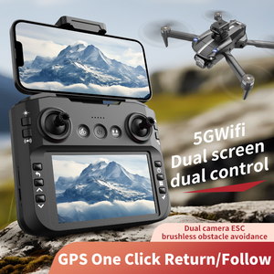 Sdual GPS 5G WIFI FPV GPS çift kameralar engel kaçınma ile fırçasız Motor Quadcopter Drone LED büyük ekran uzaktan RC Drone - Product Image 2