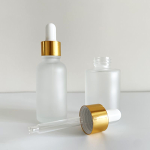 Tinh dầu chai rõ ràng Matte Trắng Frosted hổ phách đen 5ml 10ml 15ml 20ml 1oz 2oz 3oz chai thủy tinh nhỏ giọt với vàng nhỏ giọt - Product Image 1