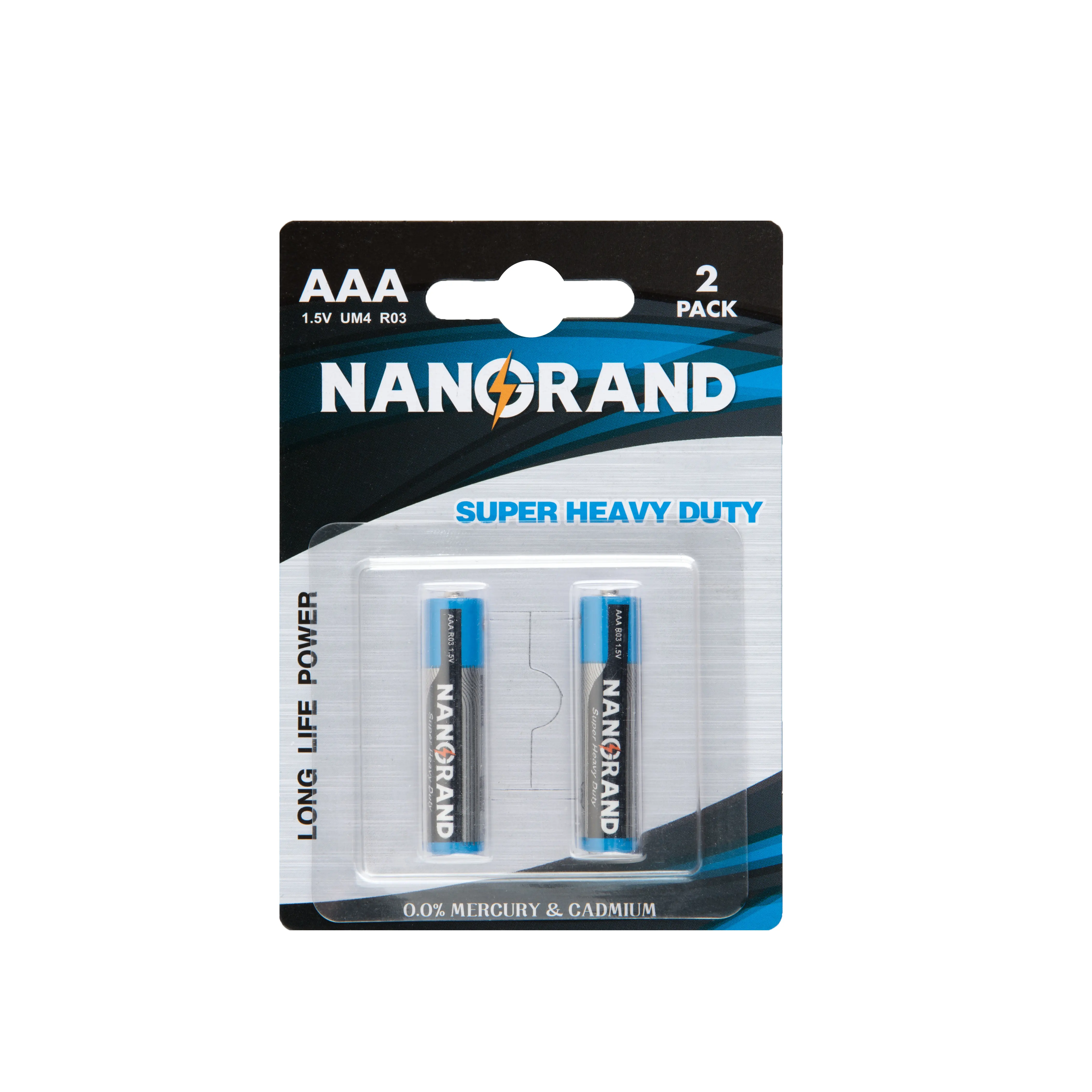 Super Heavy Duty Aaa Dry Battery Sex Toys OEM Service Blue 3 Years High Energy Aluminium/pvc Jacket Zinc Carbon CE ROHS 3years