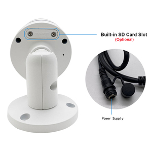 Small Metal <strong>Bullet</strong> <strong>Camera</strong> 2.8mm Wide Angle 18PCS SMD IR <strong>Leds</strong> 2MP 1080P IP <strong>Camera</strong> POE+ Mic Moving Detection HIK Plug Play NDAA - Product Image 5