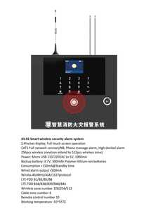 Sistema de alarma contra incendios inteligente inalámbrico de seguridad para el hogar Panel de control de pantalla táctil completa de 2,4 pulgadas CAT1 Red Wi-Fi completa de metal - Product Image 3