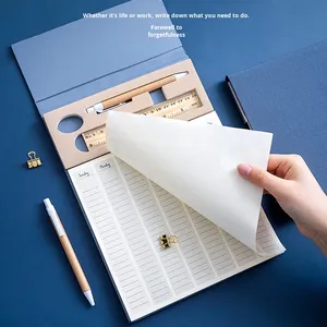 Bloc de notas adhesivo personalizado, diario, semanal, mensual, cuaderno de fitness, estudio, trabajo, organizador, lista de tareas, hojas rasgables, Bloc de notas planificador - Product Image 3