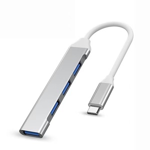 Концентратор USB, высокоскоростной разветвитель типа c, аксессуары для компьютера, многопортовый концентратор, 4 порта USB - Product Image 2