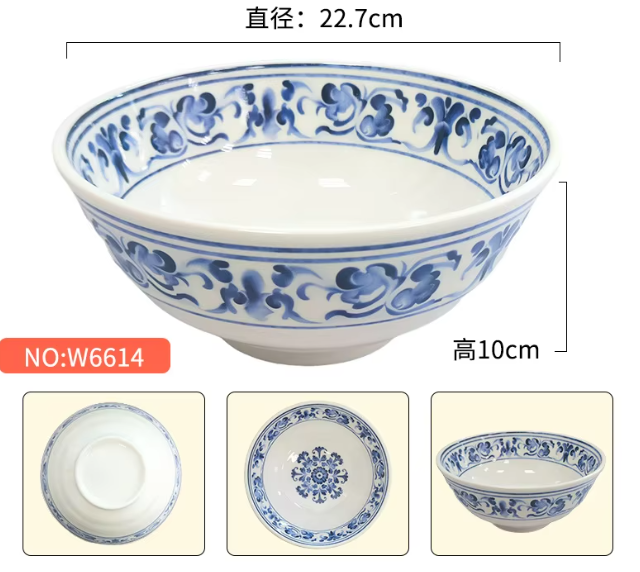 Bol 1 face bleu et chinois-grand