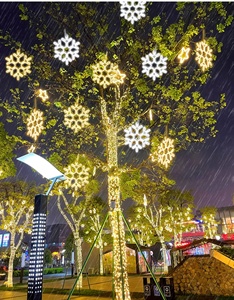 15.7in 40cm <strong>Snowflake</strong> <strong>LED</strong> Lights Star <strong>Snowflake</strong> Solid Steady <strong>Led</strong> Hanging <strong>LED</strong> Window Tree Christmas Lights - Product Image 4