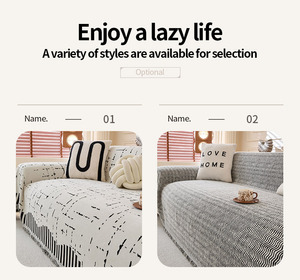 2025 evrensel High-End şönil Vintage kanepe kılıfı kaymaz kesit kanepe havlu/yastık fabrika toptan - Product Image 6