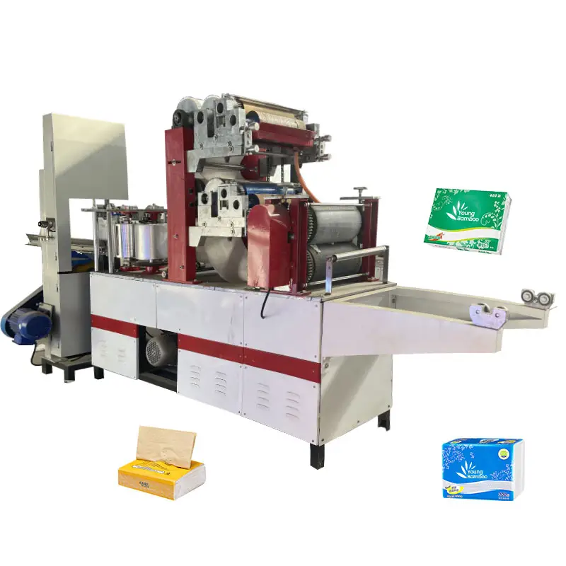 Máquina de corte de guardanapo de papel de tecido com impressão em 2 cores máquina de fazer papel de guardanapo