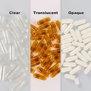 Leere benutzer definierte Kapsel transparente Farb spezifikationen Gelatine Pflanze Halal schnell auflösende Kapsel hülle - Product Image 6