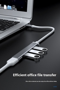 Factory Sell <strong>4</strong> in 1 Type-C USB Hub USB Expander Converter Multi-Function <strong>Adapter</strong> with High-Speed Data Transfer for Computer Use - Product Image 3