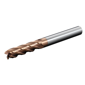 4-Blade alaşım freze kesicisi 55-Degree Tungsten çelik uzatılmış düz şaft düz kesici çelik kaplı parmak freze çakısı freze kesicisi için - Product Image 1