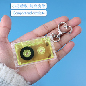 SUNSHING Custom NFC Tape Measure Key Chain Mini Tape Measure Keychain Promotional Gifts NFC Music Cassette Tape Keyring