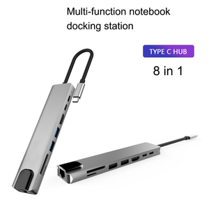 X824多功能8 in1 Usb 3.1 C型集线器多功能适配器，适用于Macbook Pro笔记本电脑扩展坞电脑配件 - Product Image 6
